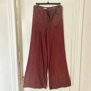Anthropologie/Pilcro High-Rise Wide Leg Flare Jeans - Pink/Dusty Rose - Size 25